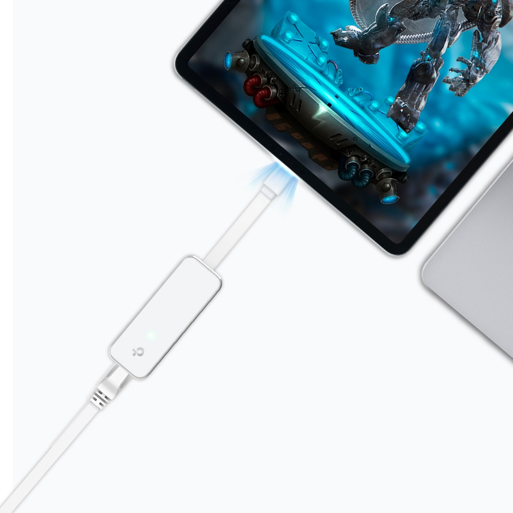 Adaptador Ethernet Gigabit de USB-C a RJ45 TP-Link UE300C, Plegable, Color Blanco - imagen 4