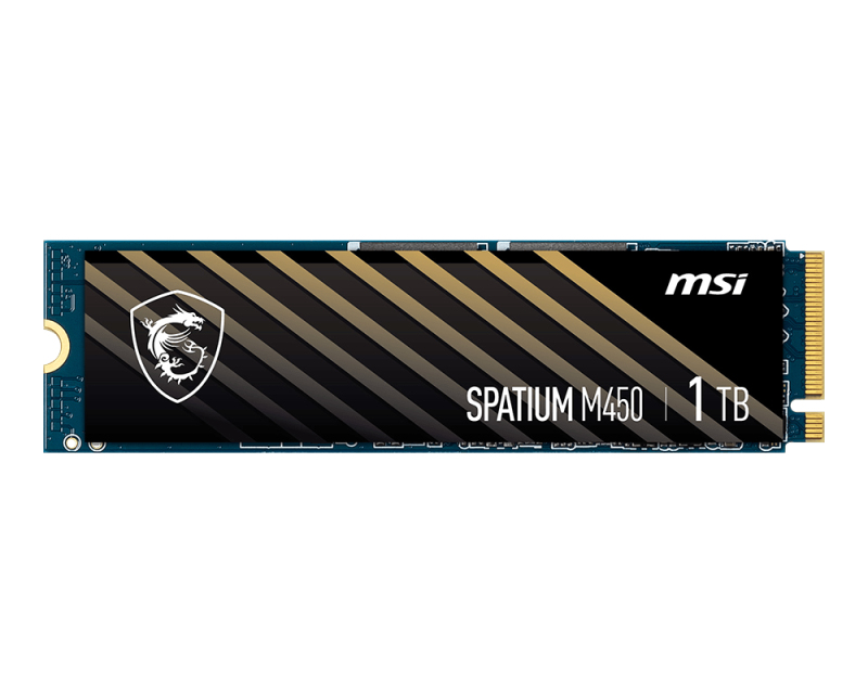 SSD M.2 NVMe PCIe 4 1TB MSI SPATIUM M450, Lectura 3600MB/s Escritura 3000MB/s