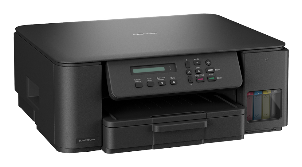 Impresora Multifuncional de Tinta Continua Brother DCPT530DW, Inalámbrica, Bandeja de Hojas superior,27 ppm,Tinta BTD100 - imagen 5