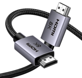 Cable de Video 2m HDMI a HDMI 2.1 Ugreen 25910, 8K 60Hz, 4K 240Hz, Nylon Trenzado, Color Negro - imagen 1