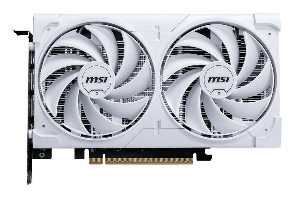 Tarjeta de Video NVIDIA RTX5060 MSI Ventus 2x White Edition, 8GB GDDR7, 3 DisplayPort + 1 HDMI, Min 550W