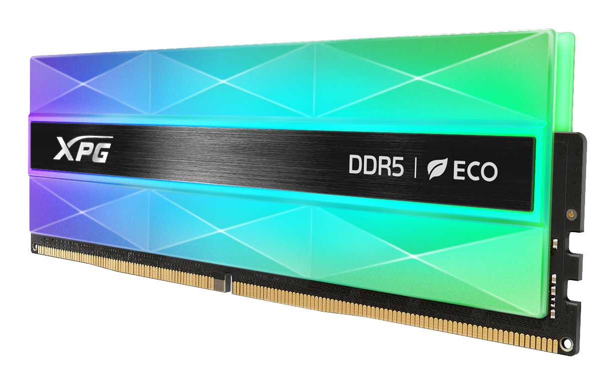 Memoria RAM DDR5 DIMM 16GB 6400MHz CL32, XPG LANCER NEON RGB, Color Negro. AX5U6400C3216G-CLANRSG