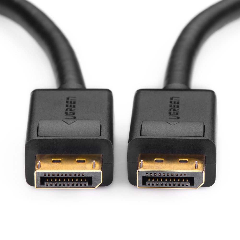 Cable de Video 3m DisplayPort a DisplayPort Ugreen 10212, 4K 60Hz, 2K 144Hz, Color Negro - imagen 1