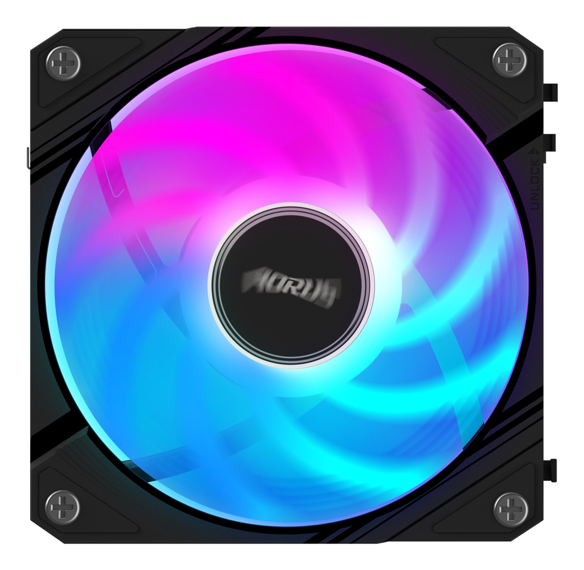 Ventilador 120mm Aorus EZ Chain Fan 120, 2000 RPM, ARGB, Sistema en Cadena, Color Negro