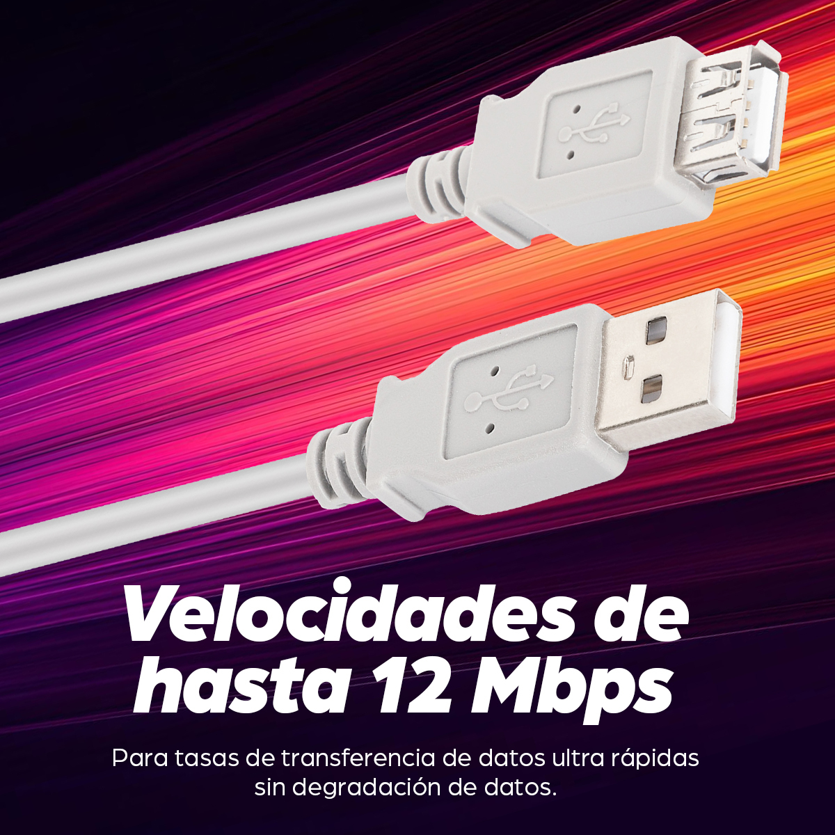 Extension USB-A Macho a Hembra 1.8m Manhattan 165211, 12Mbps, Color Gris - imagen 2