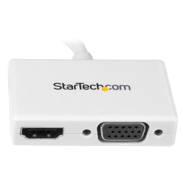 Convertidor de Video Mini DisplayPort a HDMI + VGA Startech MDP2HDVGAW, Hasta 1920x1200, Color Blanco - imagen 2