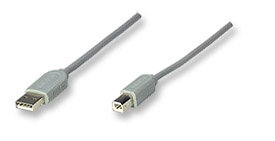 Cable USB-A a USB-B Macho a Macho 5m Manhattan 341028, 12Mbps, Color Gris - imagen 1