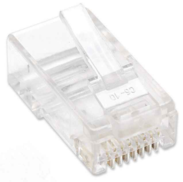 Bote con 100 Plugs RJ45 Cat5e UTP Intellinet 790055, Contactos Chapados en Oro, para Cable Flexible - imagen 3