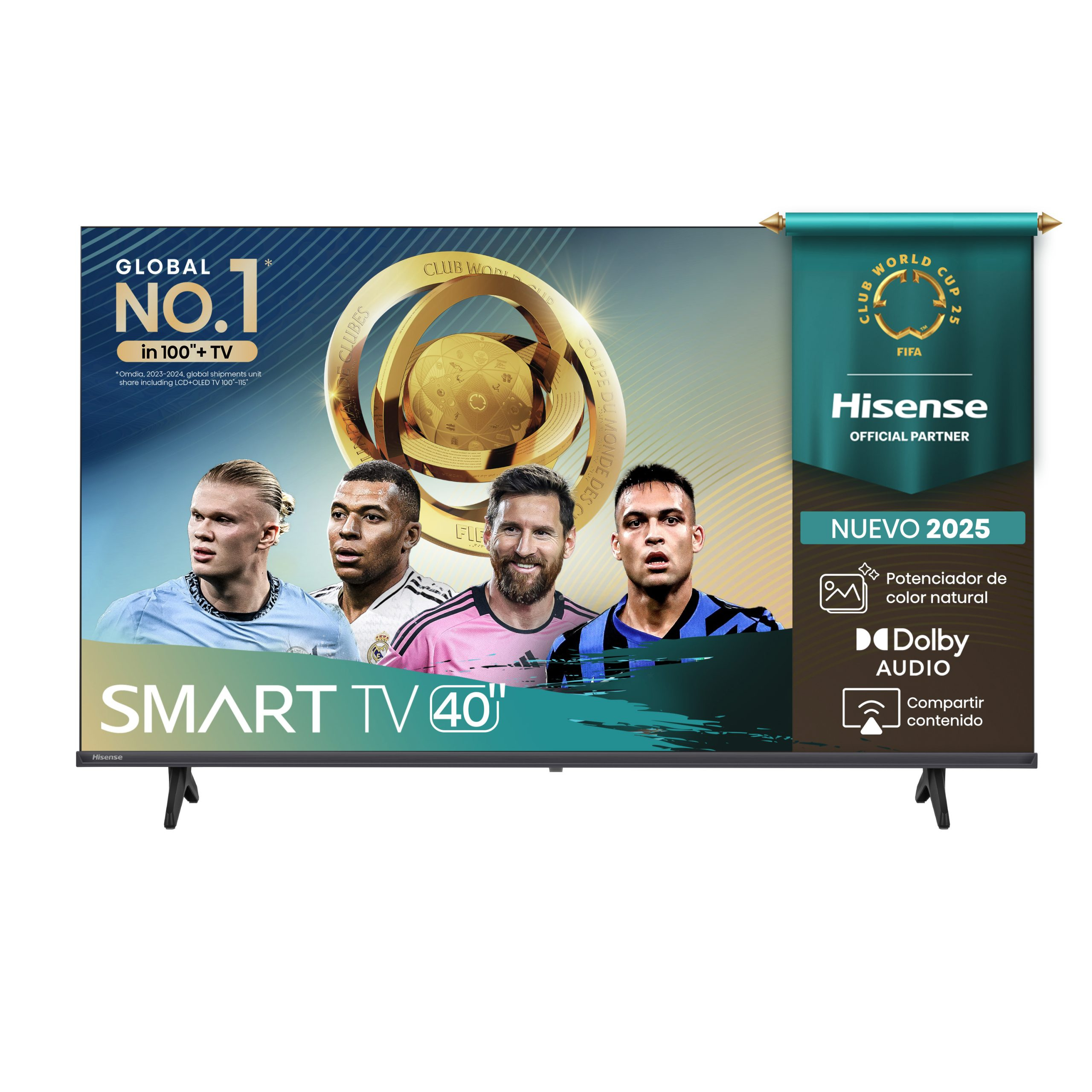 Televisor Hisense 40A4NV, 40 pulgadas, LED FULL HD, 1920 x 1080 Pixeles, VIDAA SMART TV - imagen 1