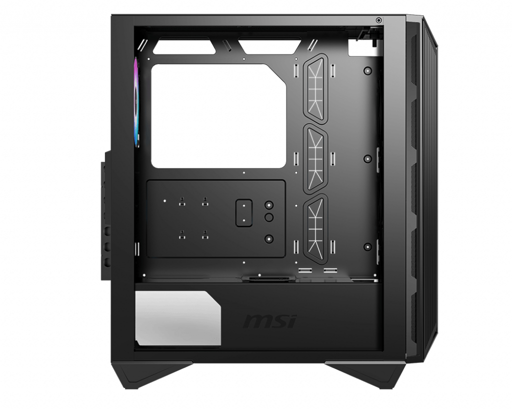 Gabinete ATX MSI MPG GUNGNIR 111R, Incluye 4 Fans 120mm ARGB, Radiador 360mm Max, Color Negro