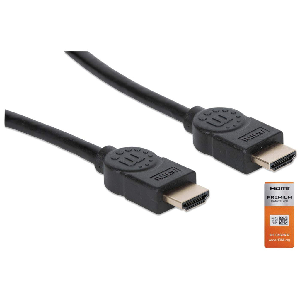 Cable de Video 5m HDMI a HDMI Manhattan 355360, 4K 60Hz, Premium High Speed con Ethernet, Color Negro - imagen 2