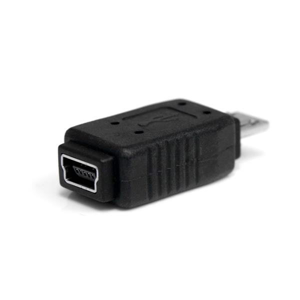 Adaptador Micro-USB 2.0 Macho a Mini-USB 2.0 Hembra Startech UUSBMUSBMF, 480Mbps - imagen 2