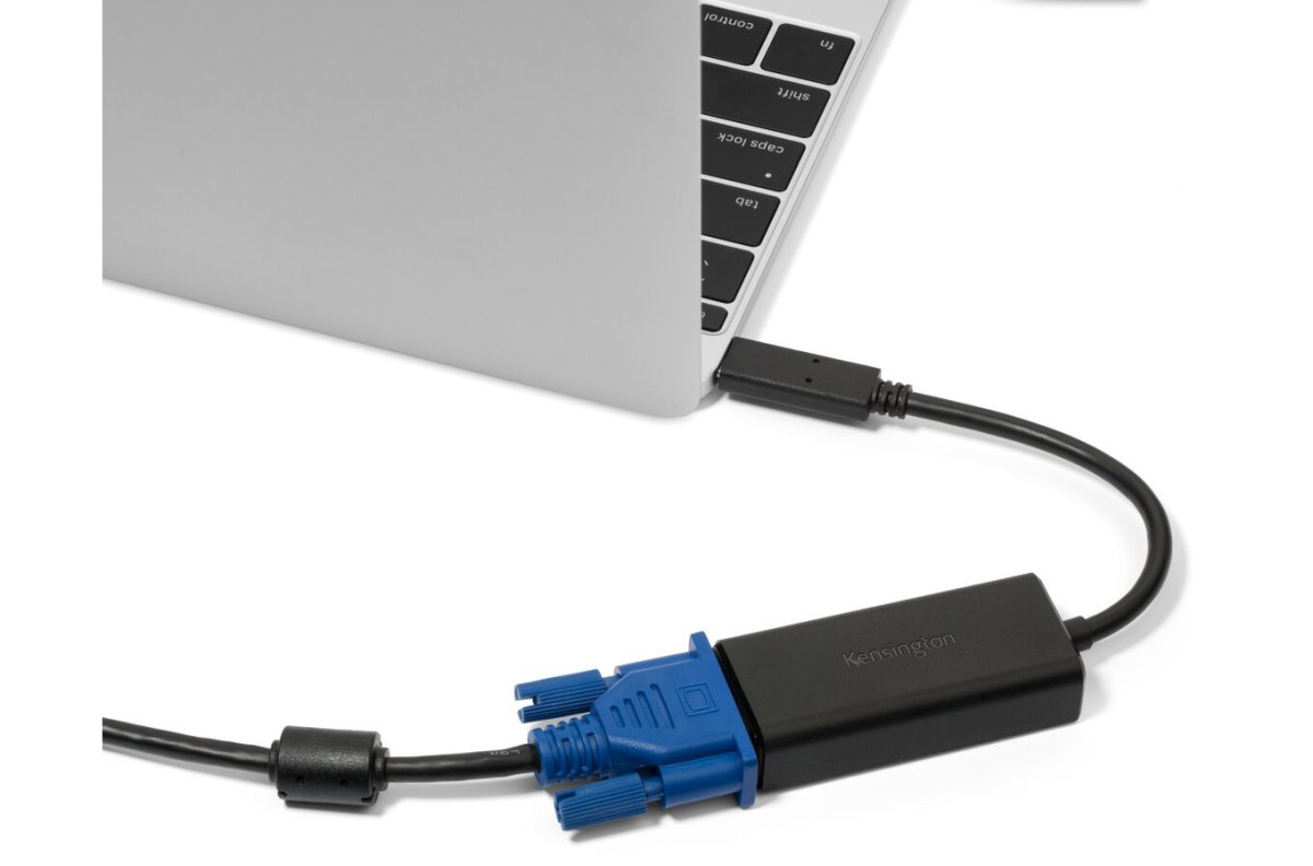 Convertidor de Video USB-C a VGA Kensington K33994WW, 1080p, Color Negro - imagen 2