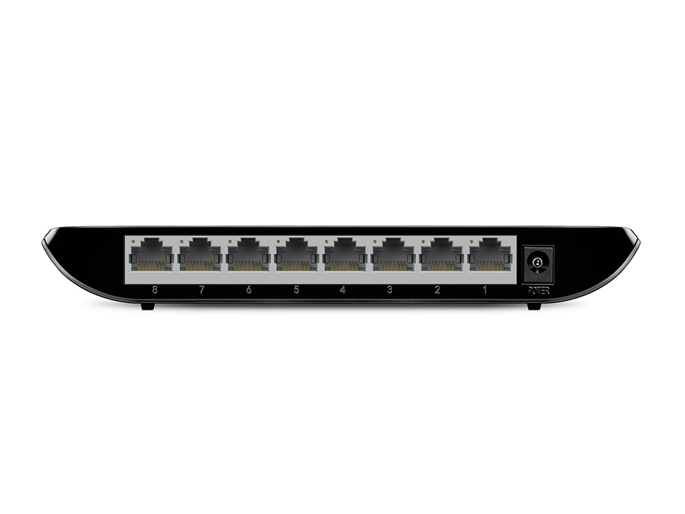 Switch 8 Puertos Gigabit p/Escritorio Tp-Link TL-SG1008D, Caja de Plástico, Color Negro - imagen 4