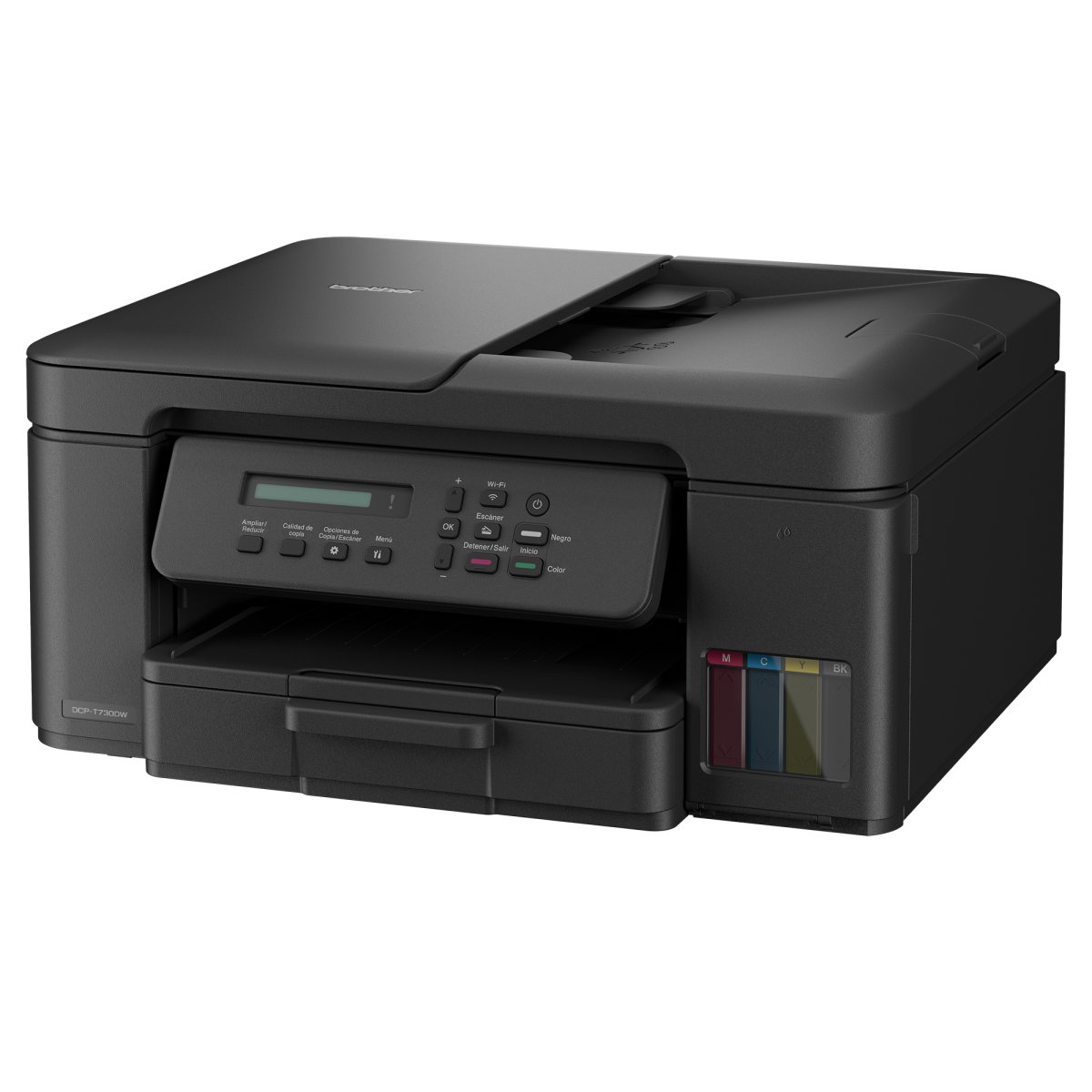 Impresora Multifuncional de Tinta Continua Brother DCPT730DW, Inalámbrica, Bandeja de Hojas superior,27 ppm,Tinta BTD100 - imagen 3