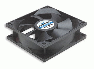 Ventilador 80mm Manhattan 700955, 2500 RPM, Color Negro