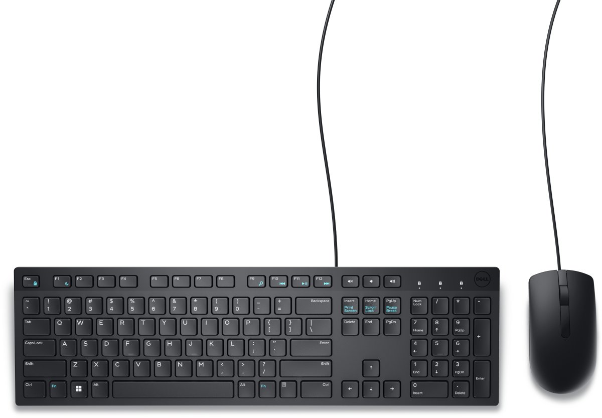 Kit Teclado y Mouse Dell KM300C Alámbrico USB Español Color Negro - imagen 4