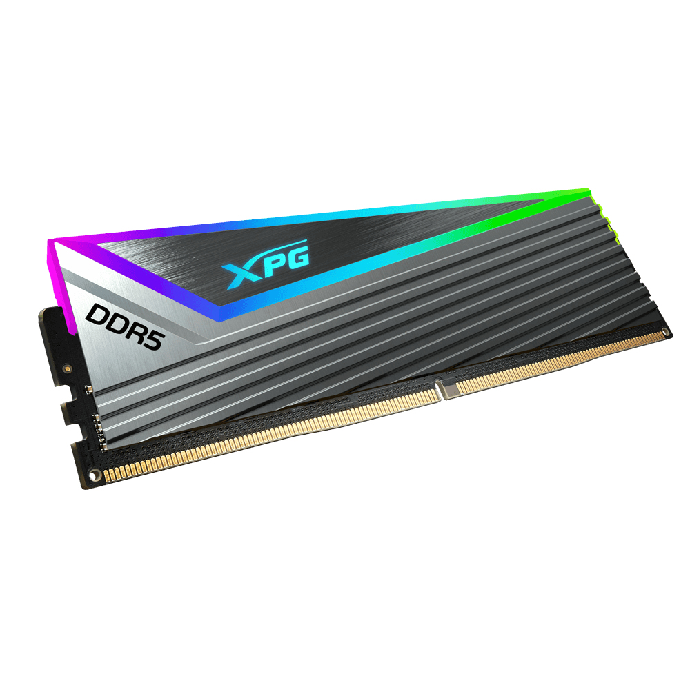 Kit de Memoria RAM DDR5 DIMM 32GB (2x16) 6400MHz CL32 XPG CASTER RGB, Color Gris. AX5U6400C3216GDCCARGY