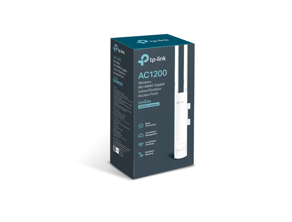 ACCESS POINT OMADA TP-LINK EAP225-OUTDOOR - 867 MBIT/S, OMNI DIRECTIONAL, EAP225-Outdoor