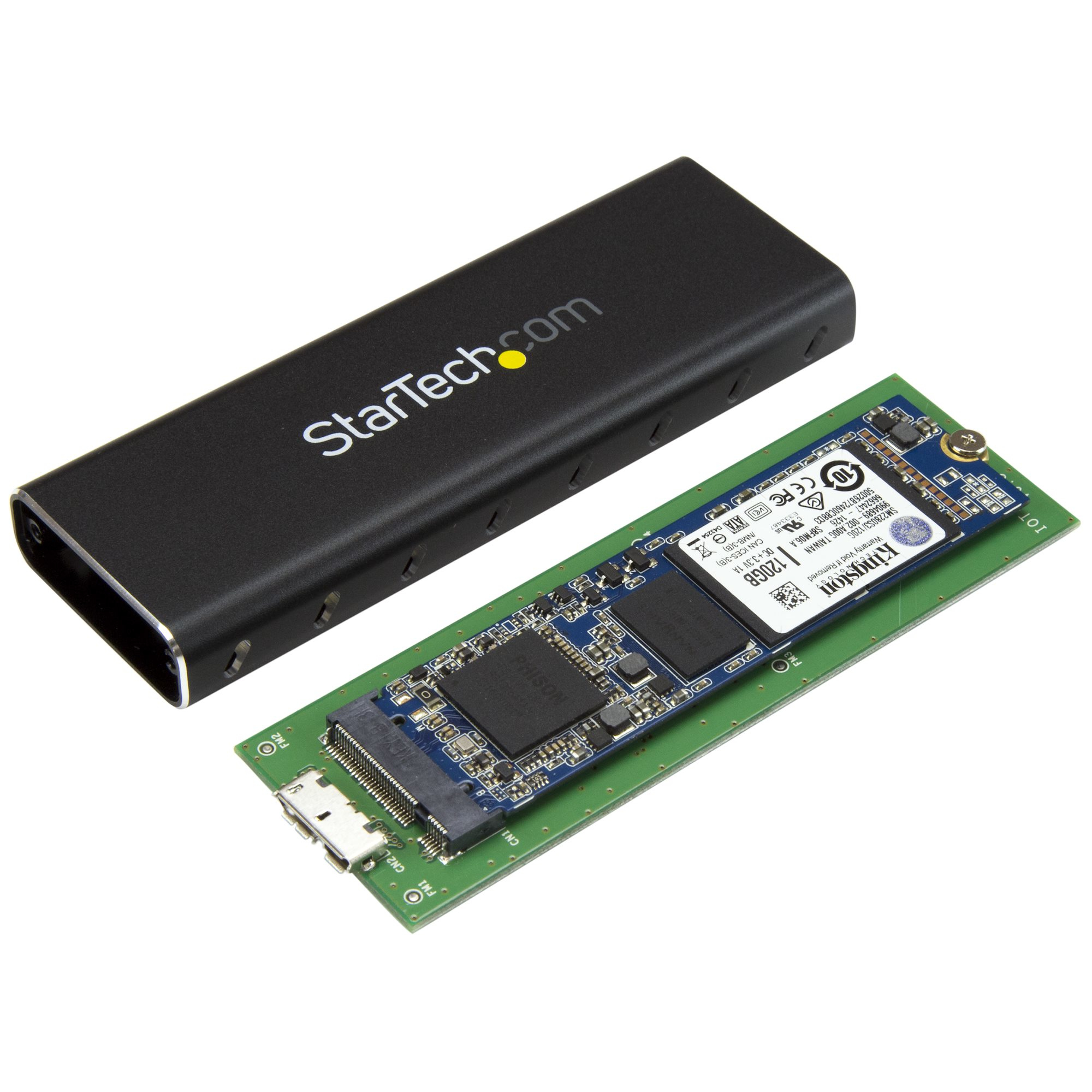 Enclosure para M.2 SATA, Startech.com SM2NGFFMBU33, USB-A 3.0, para 2230/2242/2260/2280, No compatible con M.2 NVMe