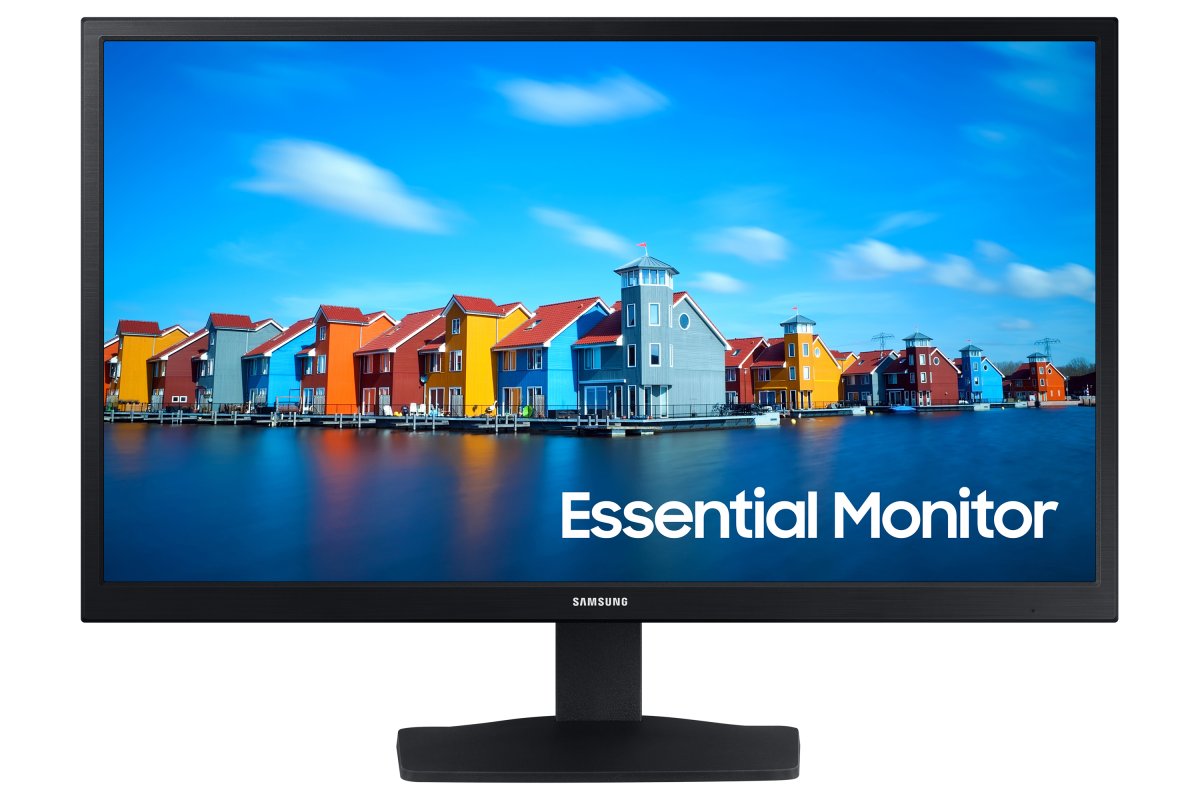Monitor 24" 1920x1080 60Hz 5ms, Samsung LS24A336NHLXZX, Panel VA, 1 VGA 1 HDMI, VESA 75mm, Negro - imagen 1