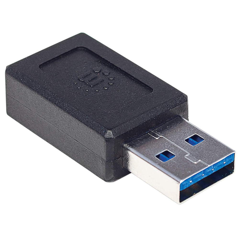 Adaptador Manhattan de USB-C 3.2 Gen 2 Hembra a USB-A Macho, color Negro. 354714 - imagen 2