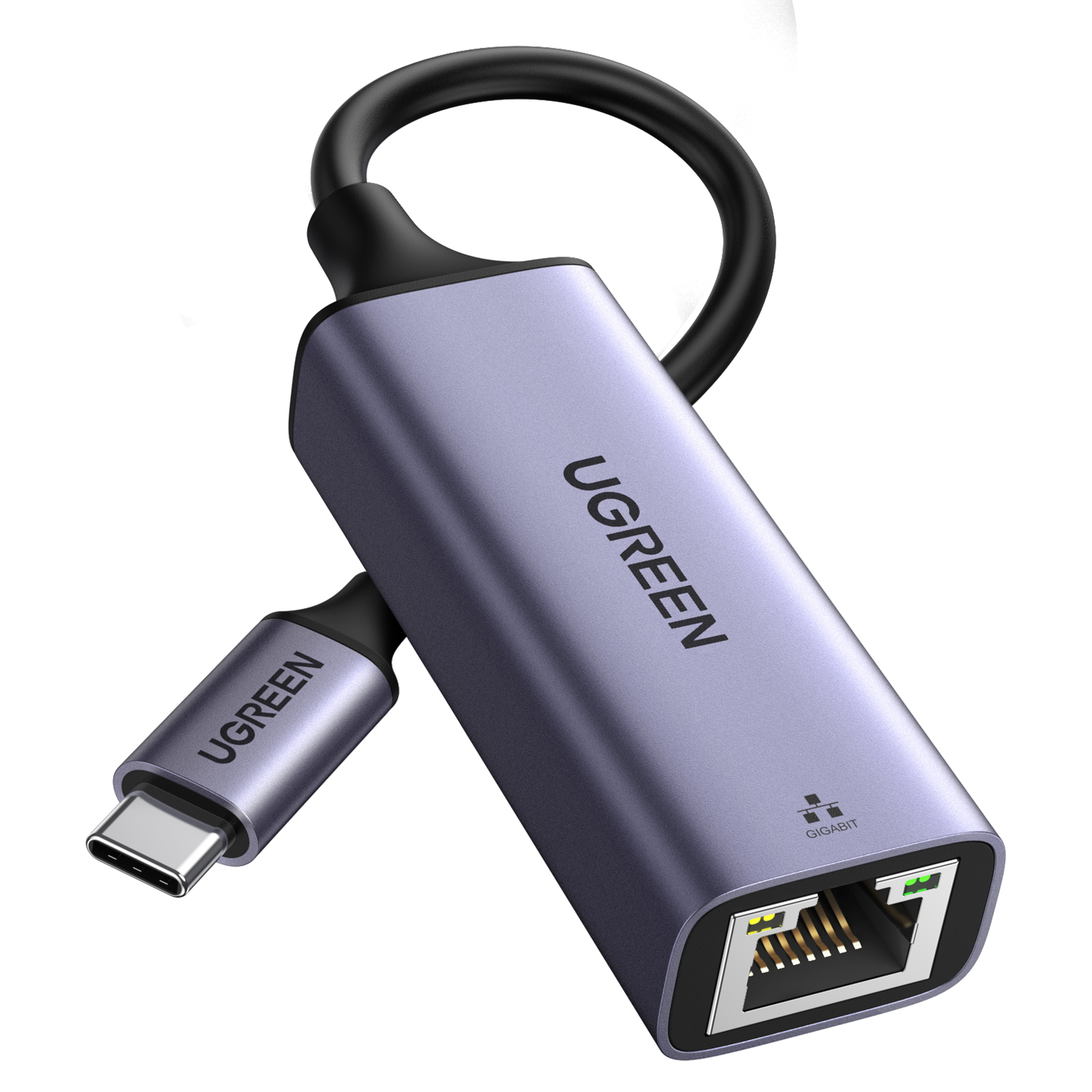 Adaptador Ethernet Gigabit de USB-C a RJ45 Ugreen 50737, Metalico