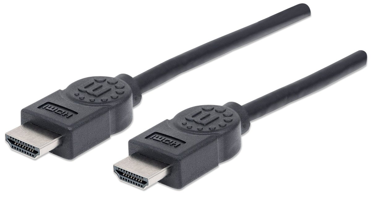 Cable de Video 1.8m HDMI a HDMI Manhattan 306119, Hasta 4K 30Hz, Color Negro - imagen 1
