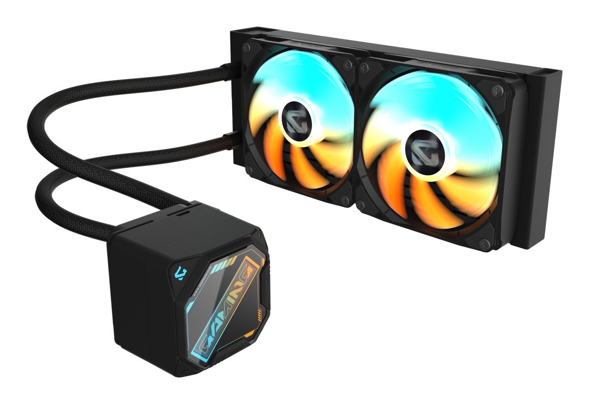 Enfriamiento Liquido 240mm Gigabyte GAMING 240 ARGB, ARGB, Color Negro - imagen 2