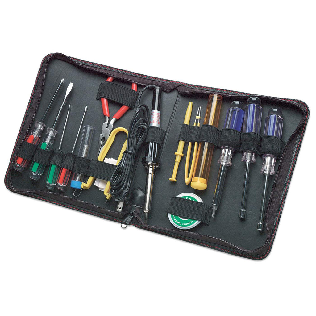 Kit de Herramientas Manhattan 530071, 17 Piezas: Cautín, Pinzas, Llaves de 1/4 y 3/16, Desarmadores Torx y Phillips