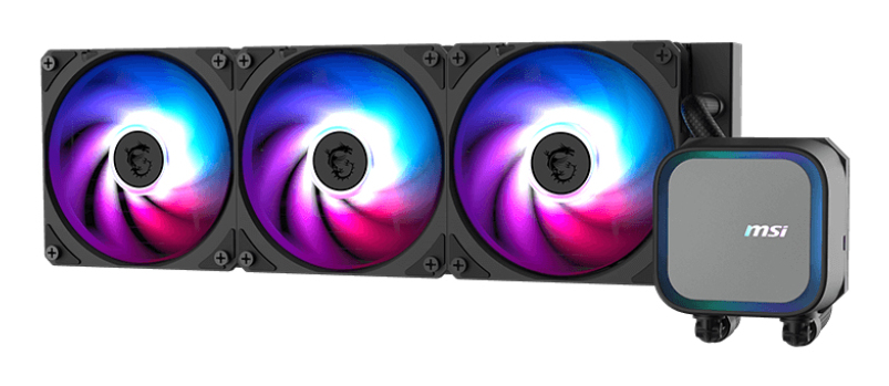 Enfriamiento Liquido 360mm MSI MAG Coreliquid A13 360, Triple Fan ARGB, LGA1851/AM5/AM4, Color Negro - imagen 5