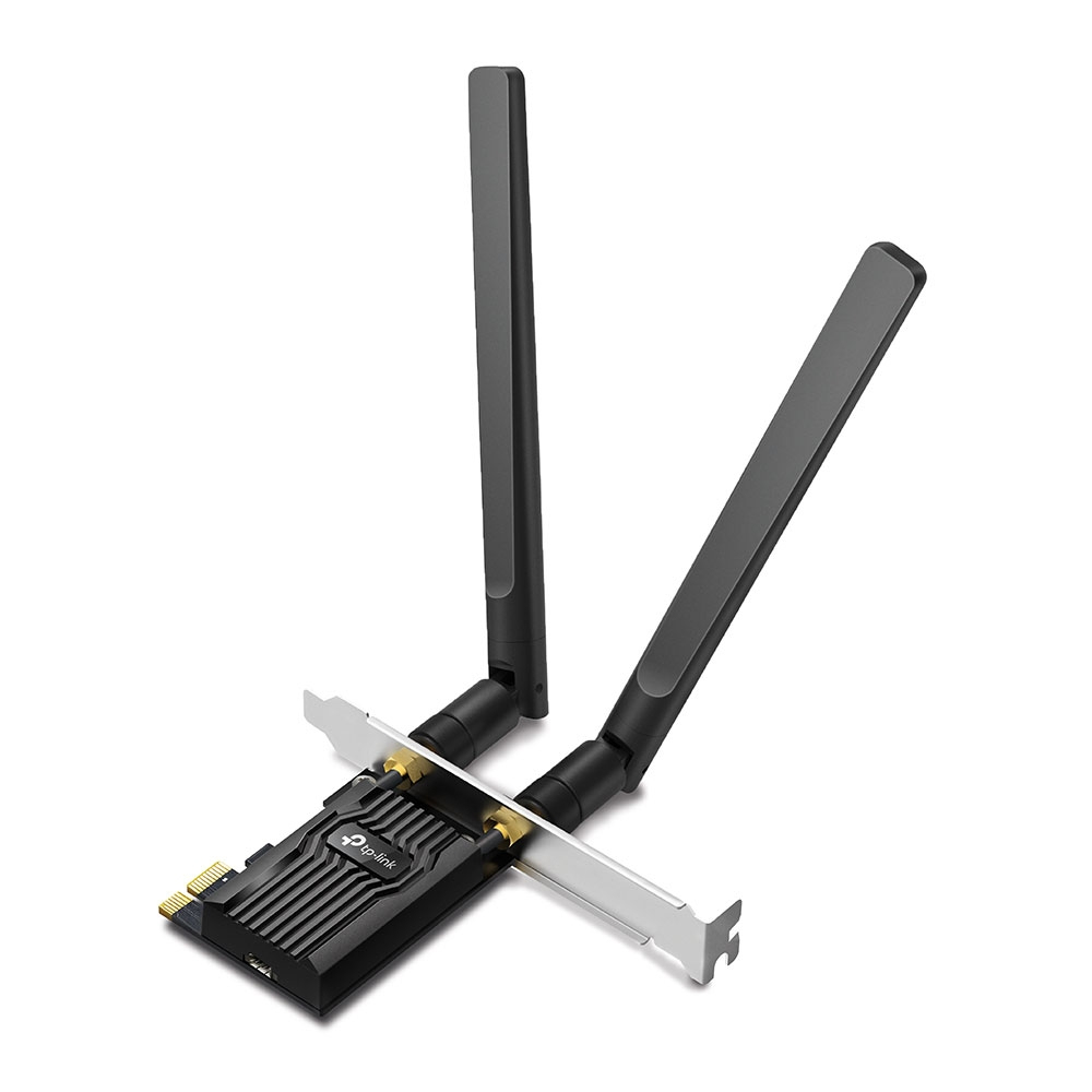 Tarjeta de Wi-Fi 6 + BT PCIe TP-Link Archer TX20E, 2 Antenas 2.4GHz 574Mbps/5GHz 1201Mbps + BT 5.2