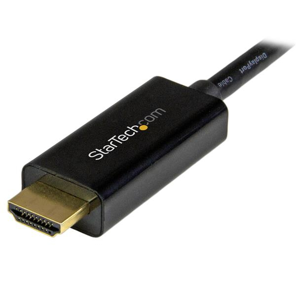 Cable Adaptador de Video 1m Mini DisplayPort a HDMI Startech MDP2HDMM1MB, 4K 30Hz, Color Negro - imagen 4