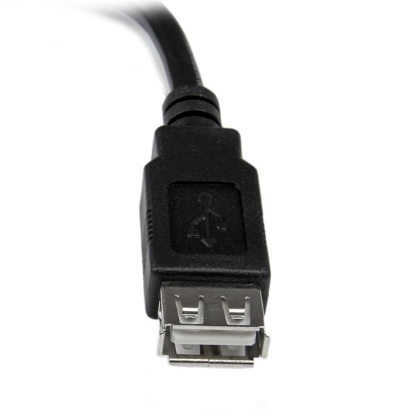 Extensión USB-A 2.0 15cm Startech USBEXTAA6IN, 480Mbps Color Negro - imagen 5