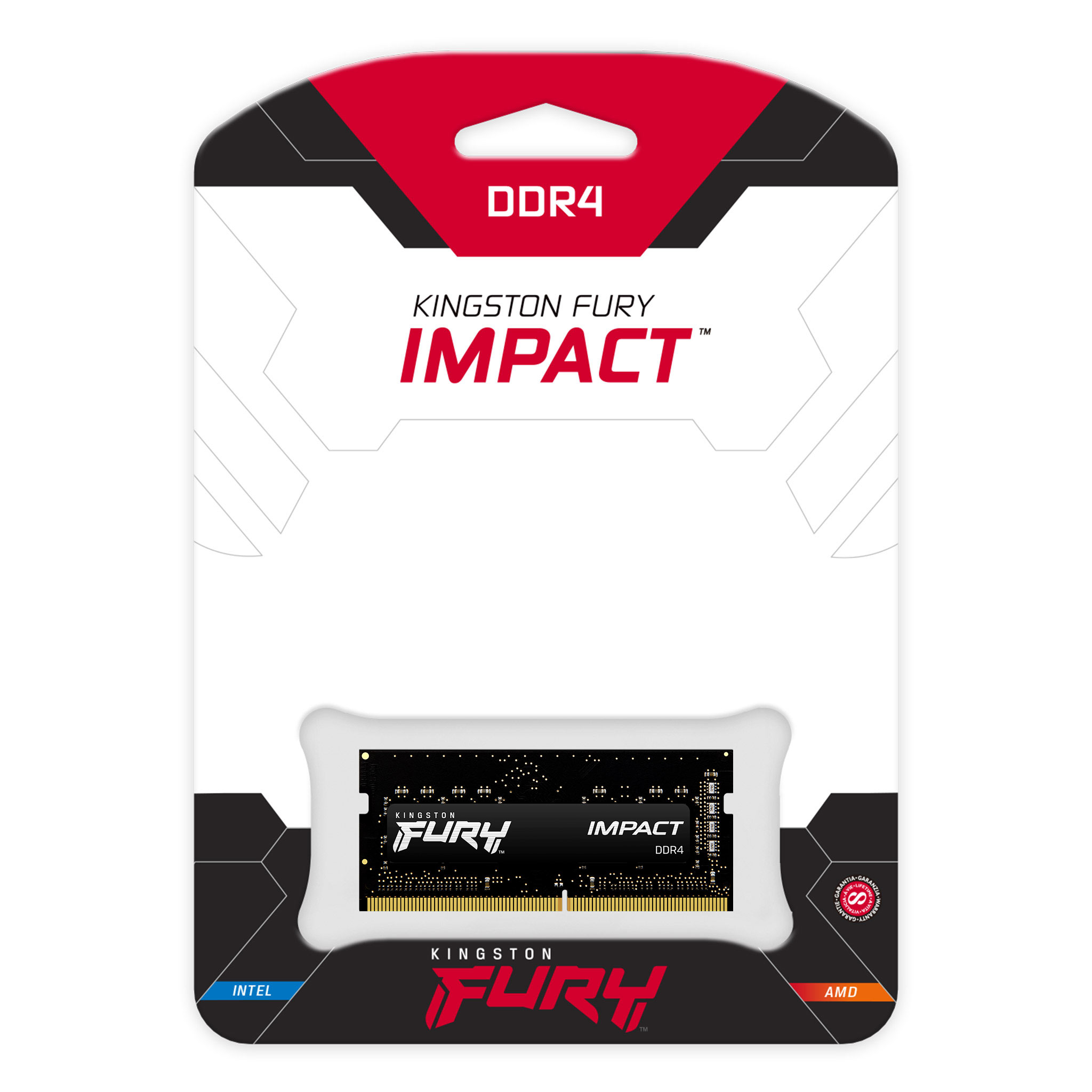Memoria RAM DDR4 SO-DIMM 16GB 3200MHz CL20, Kingston Fury Impact, Color Negro. KF432S20IB/16