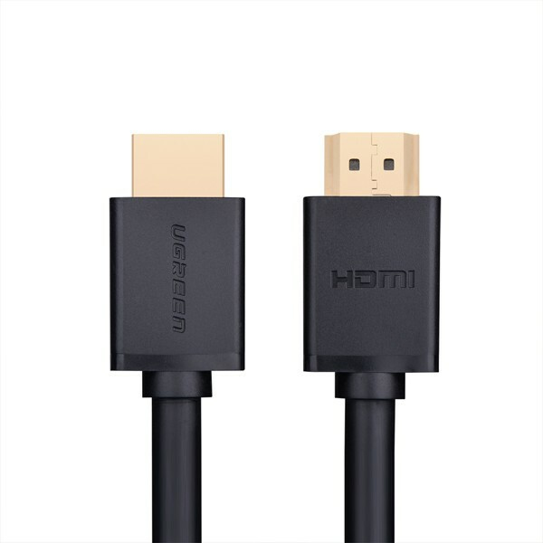 Cable de Video 2m HDMI a HDMI 2.0 Ugreen 10107, 4K 60Hz, Chapado en Oro, Color Negro - imagen 1