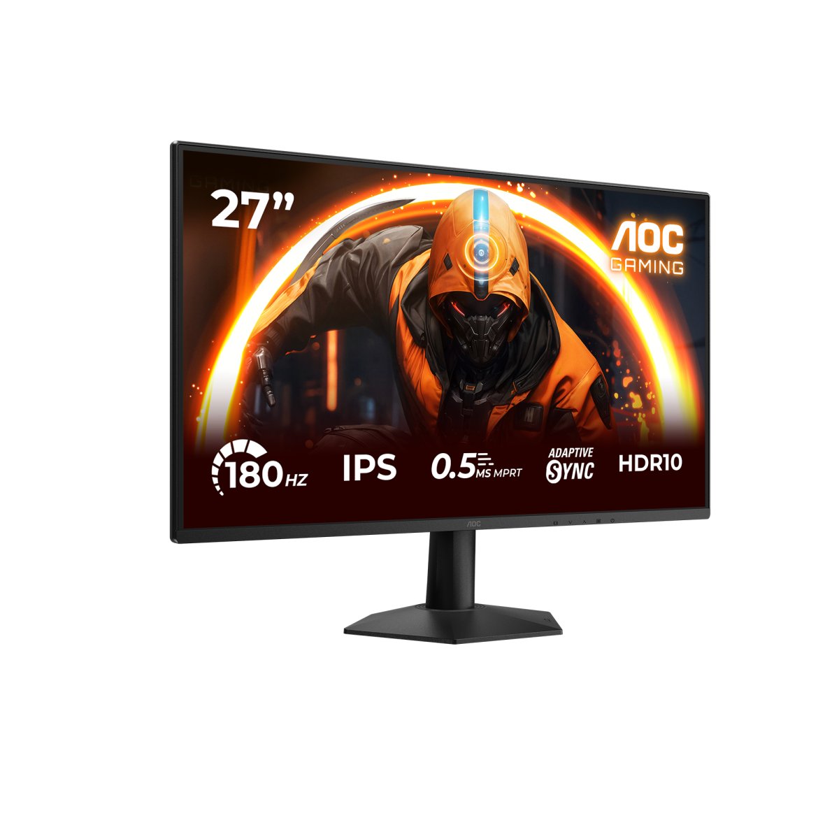 Monitor 27" 1920x1080 144Hz 0.5ms, AOC 27G50F, Panel IPS, G-Sync, 1 HDMI + 1 DisplayPort, VESA 100mm, Color Negro - imagen 2