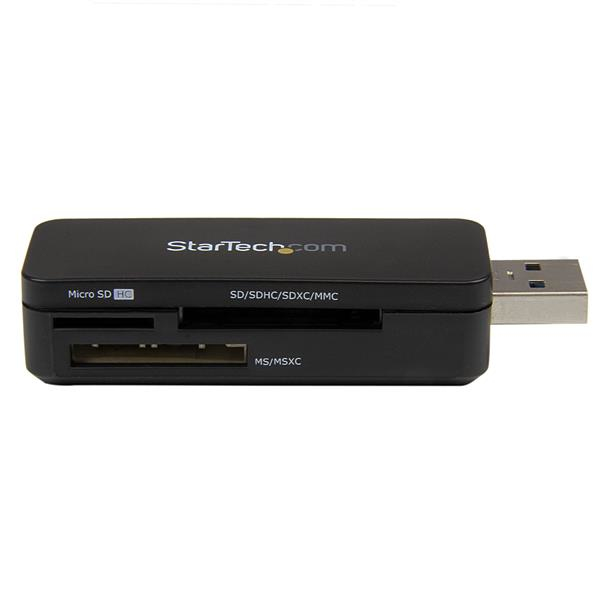 Lector USB 3.0 Super Speed Compacto de Tarjetas de Memoria Flash SD MicroSD MS para PC Mac StarTech.com FCREADMICRO3 - imagen 2