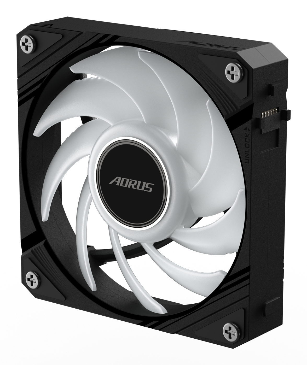 Ventilador 120mm Aorus EZ Chain Fan 120, 2000 RPM, ARGB, Sistema en Cadena, Color Negro
