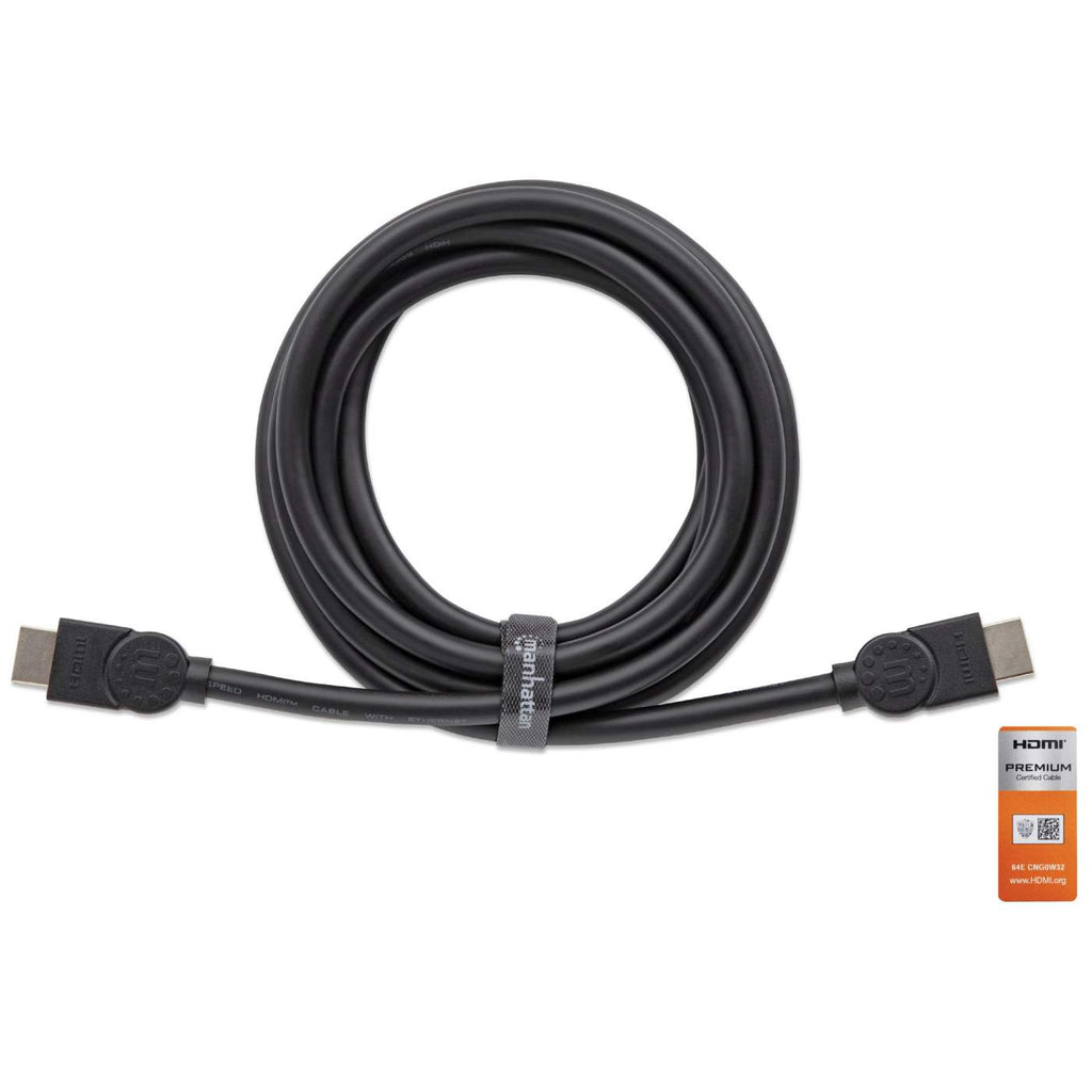 Cable de Video 5m HDMI a HDMI Manhattan 355360, 4K 60Hz, Premium High Speed con Ethernet, Color Negro - imagen 4