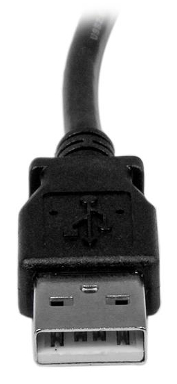 Cable USB-A 2.0 a USB-B 2.0 3m Startech USBAB3MR, 480Mbps, Punta Acodada a 90 Grados, Color Negro - imagen 3
