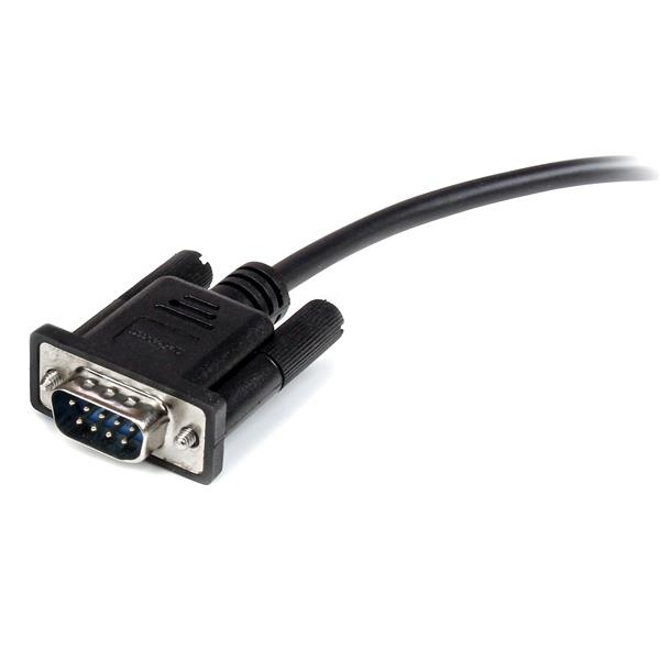 Cable de Extensión Serial DB9 StarTech.com MXT1001MBK, Macho a Hembra, 1m, Negro - imagen 3