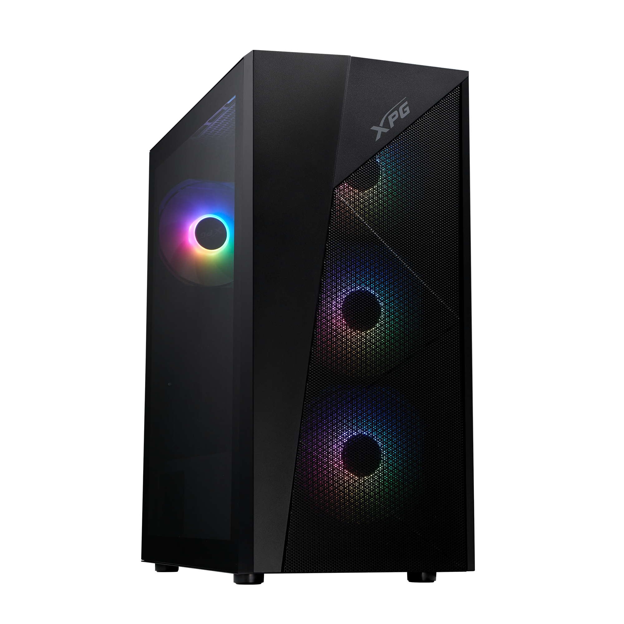 Gabinete ATX XPG LANDER 500, Incluye 4 Fans 120mm ARGB, Radiador 360mm Max, Color Negro
