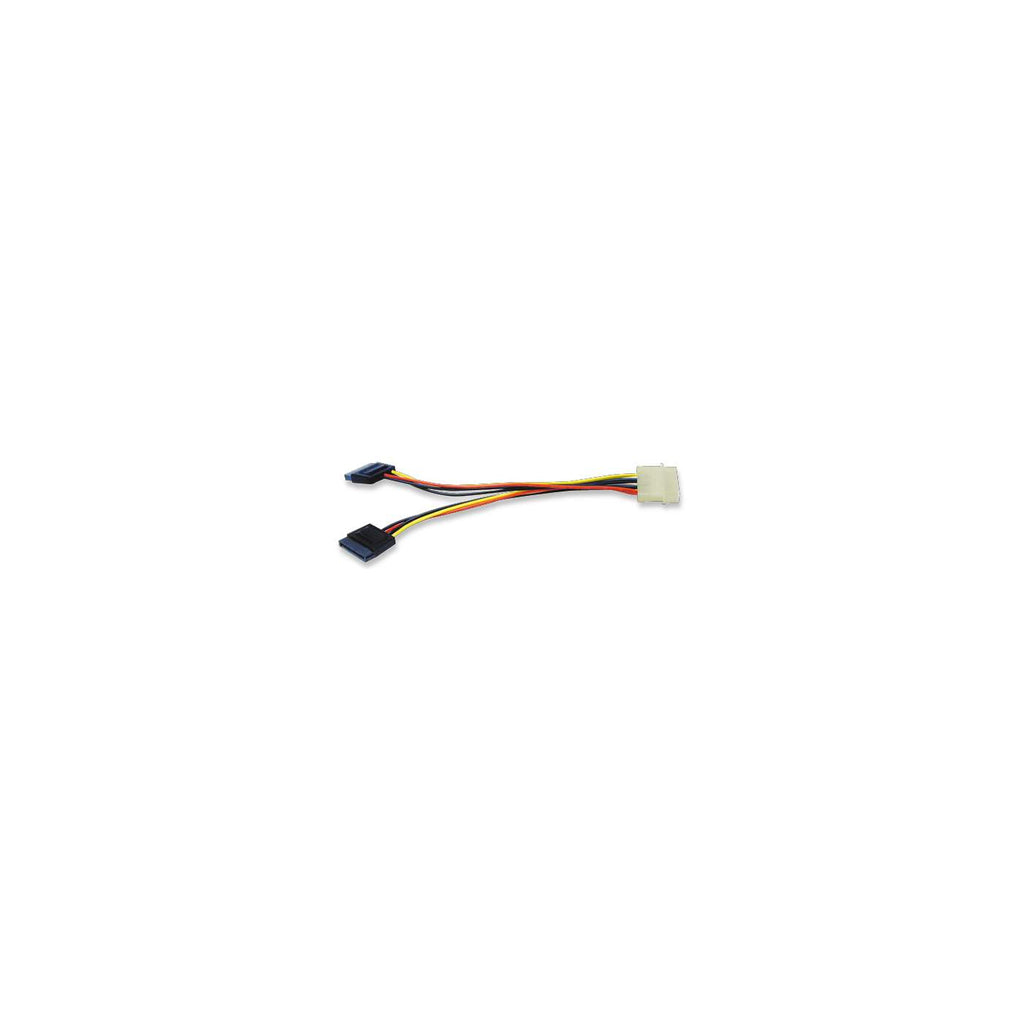 Cable Adaptador de Energía Molex a 2x SATA, Manhattan 349369, 15cm - imagen 2