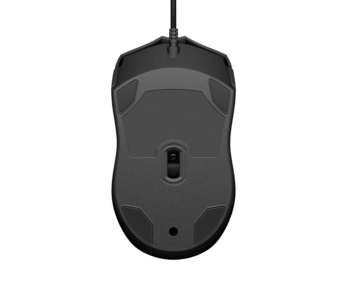 Mouse HP 100, alámbrico USB, color negro, sensor óptico 1600 DPI, modelo 6VY96AA. - imagen 4