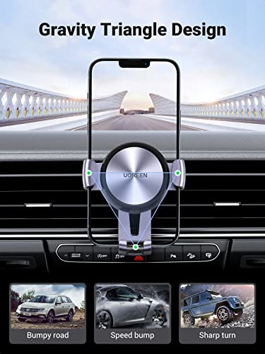 Soporte de Celular para Automóvil en Rendija de Ventilación Ugreen 50564, Compatibilidad con dispositivos de 4'' a 7''