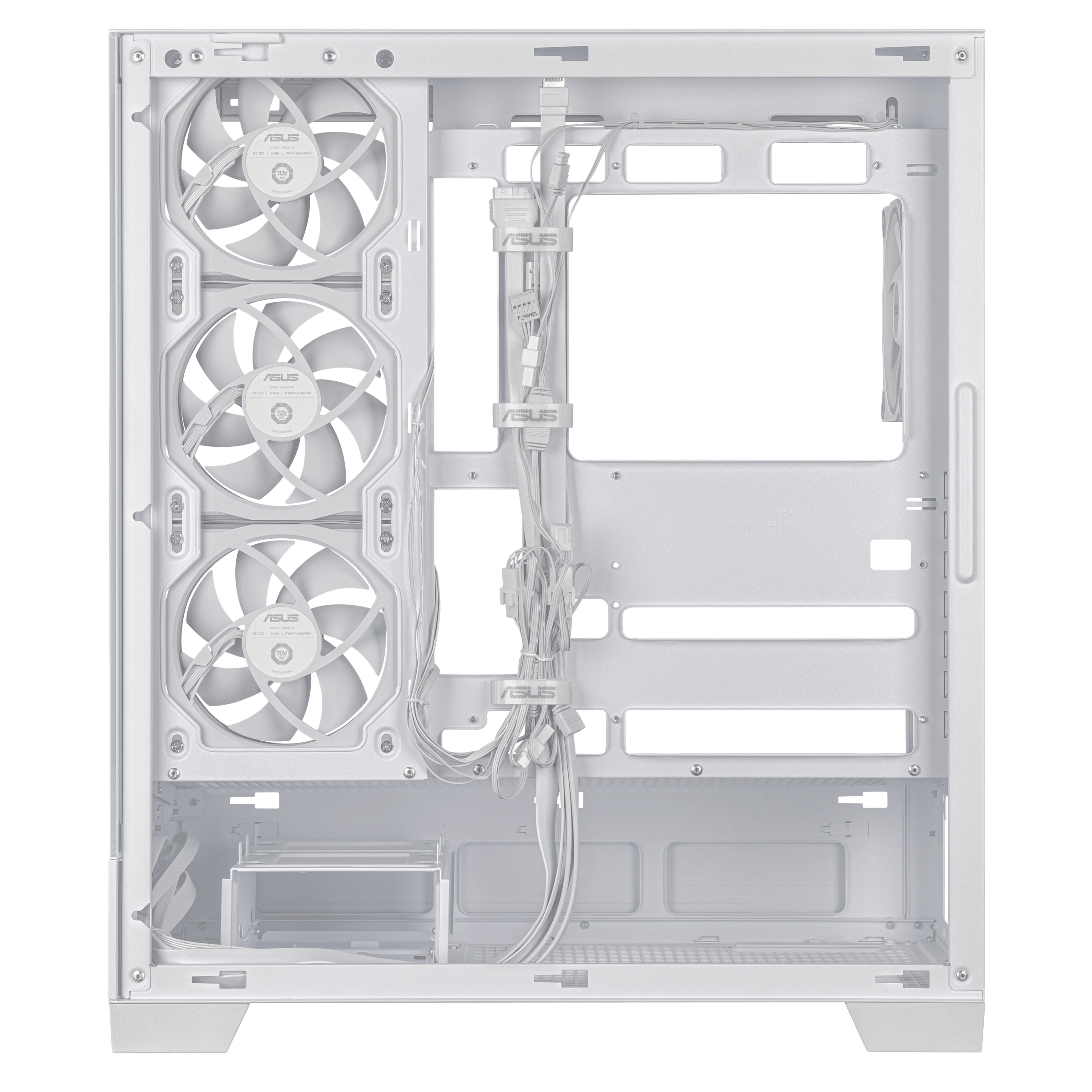 Gabinete ATX ASUS A31 TG, Sin Ventiladores, Radiador 360mm Max, Color Blanco - imagen 5