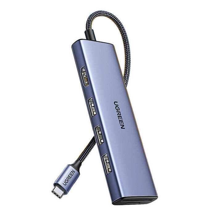 HUB Ugreen usb C a 6 puertos 20956A usb 3.0 HDMI TF/SD - imagen 2