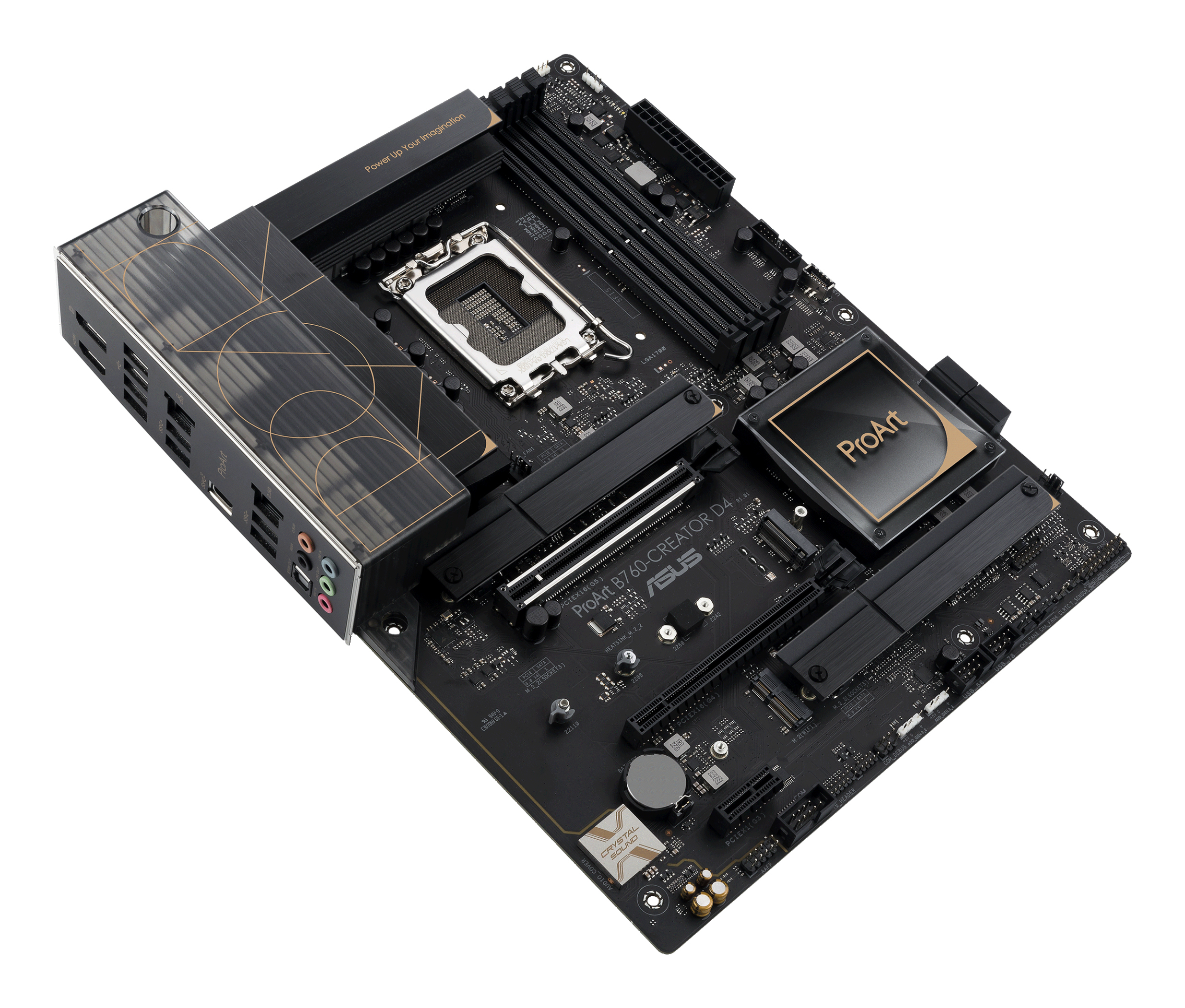 MotherBoard LGA1700 ATX ASUS ProArt B760-CREATOR D4, 128GB RAM DDR4 Max, 2 M.2 PCIE 4 + 1 M.2 PCIE 3