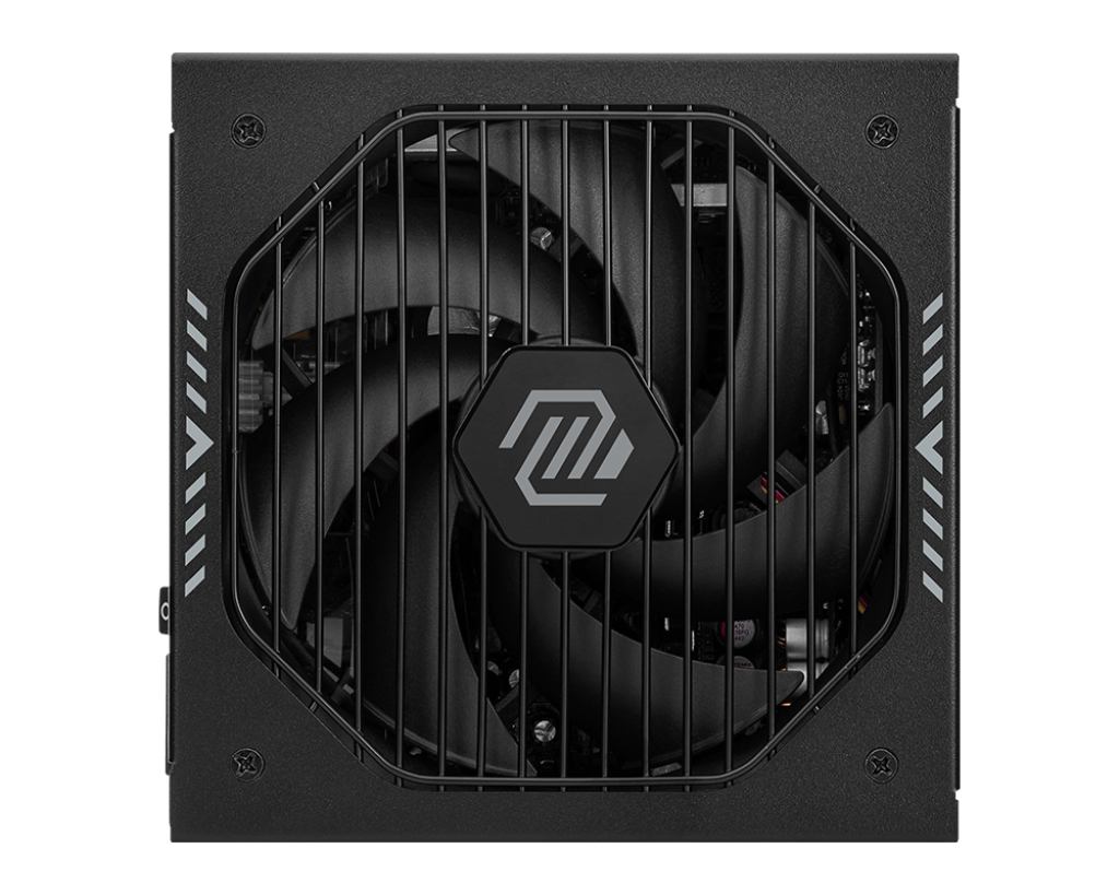 Fuente de Poder 1000W 80+Gold MSI MAG A1000GLS PCIE5 . 1x 24pin, 4x 8pin CPU, 2x 8pin PCIE, 1x 12VHPWR, Color Negro